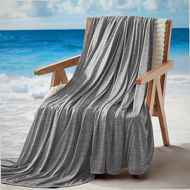 COOLING BLANKET for Hot Sleepers Summer Queen Dark Grey 90''x90'' SLEEP ZONE