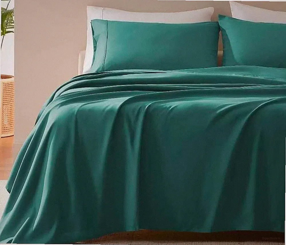 New! SLEEP ZONE Nanotex Super Soft Cooling Full Size Bed Sheets Set 4 Piece,Teal