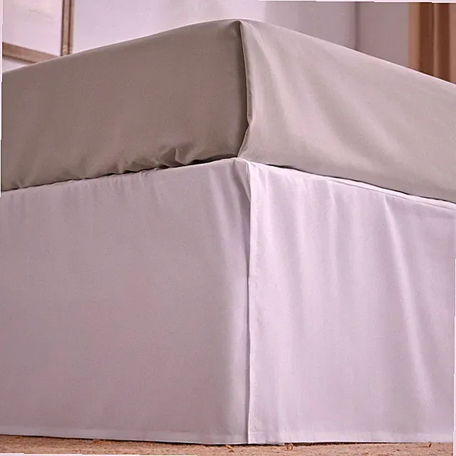 Pleated Bed Skirts Full Size 15 inch Tailored Drop Easy Fit Bedskirt Anti-Sta...