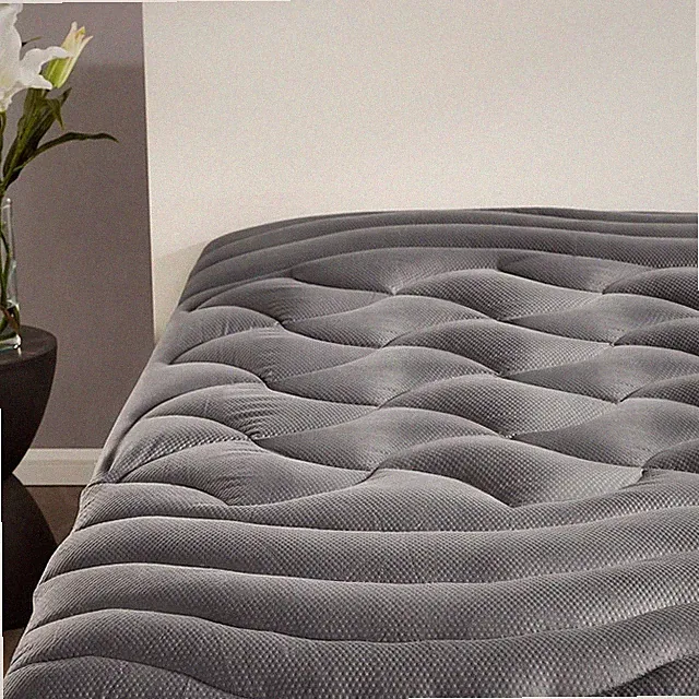 SLEEP ZONE Cooling Queen Mattress Topper, Premium Zoned Cool Mattress Pad Cov...