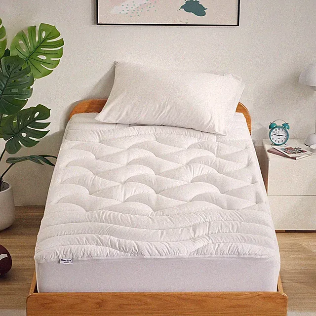 SLEEP ZONE Cooling Twin Mattress Topper for Single Bed, Premium Zoned Quilted