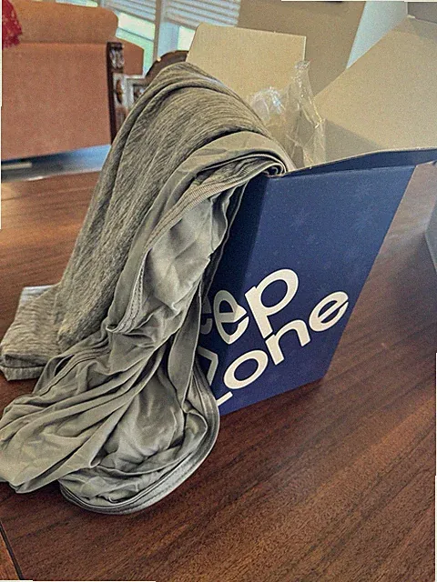 Sleep Zone Double Sided Blanket Dark Grey 90x90 in (229x229 cm) B0D1QY11LF
