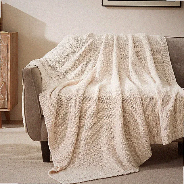 SLEEP ZONE Fleece Throw Blanket for Couch or Bed, Luxury 3D Imitation Shell J...
