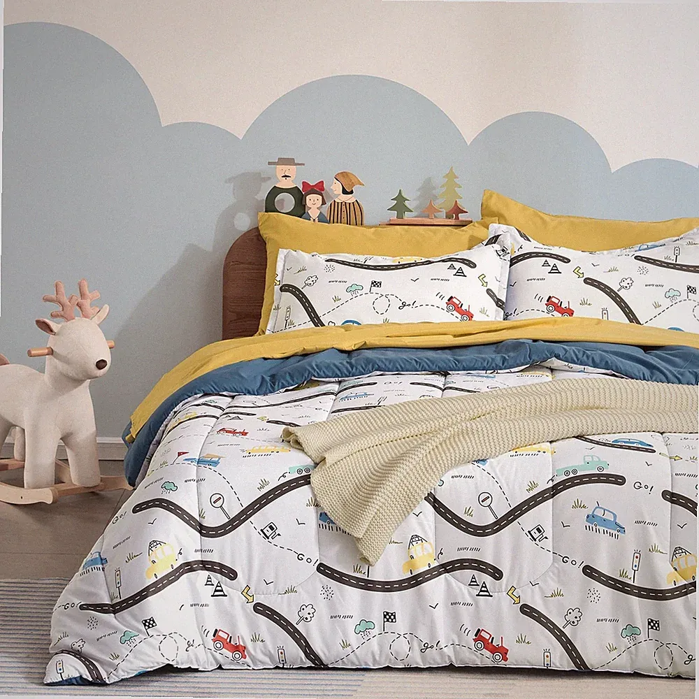 SLEEP ZONE Kids Bedding Full/Queen Comforter Set - Cute Printed for Boys, Gir...