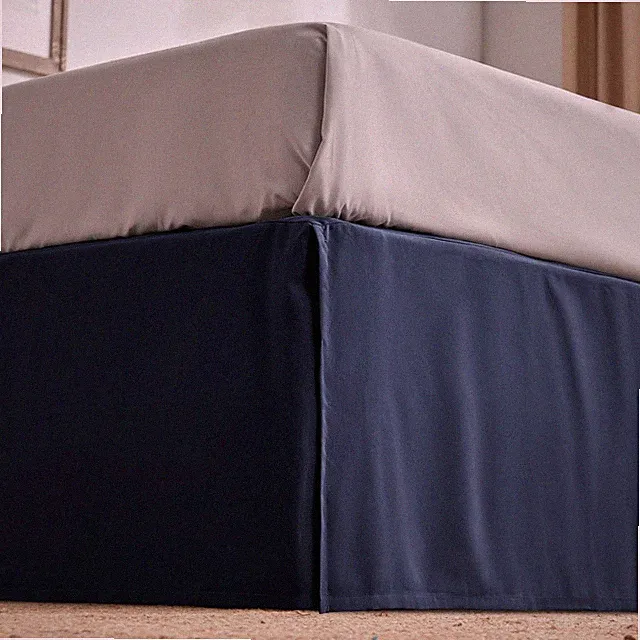 SLEEP ZONE Pleated Bed Skirts King Size, 15 inch Tailored Drop Easy Fit Bedsk...