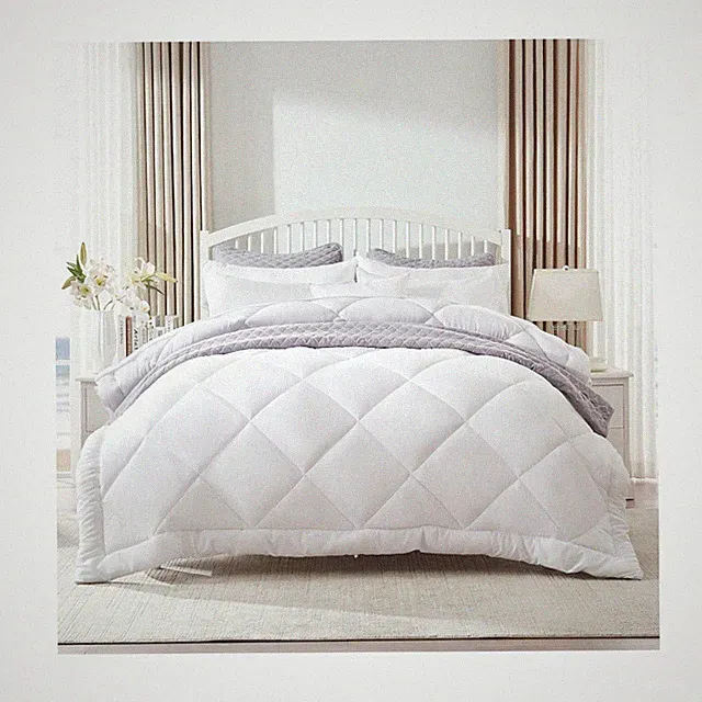 SLEEP ZONE Queen Comforter Duvet Insert, Down Alternative Reversibl... Fast Ship