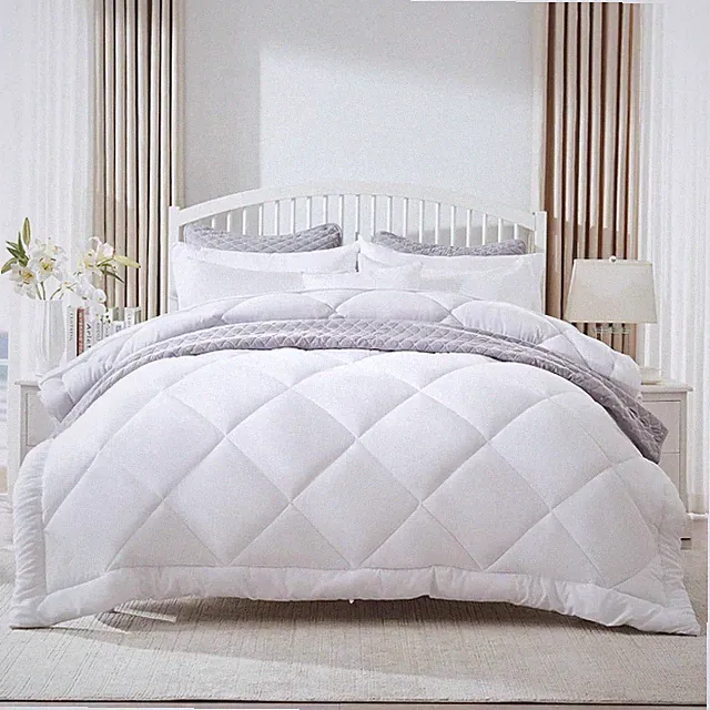 SLEEP ZONE Reversible Queen Size Cooling Comforter, Soft Breathable Bedding Down