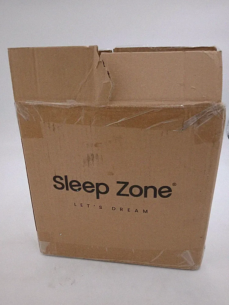 Sleep Zone Waterproof Mattress Pad Double Gray Lets Dream Adults Bedding
